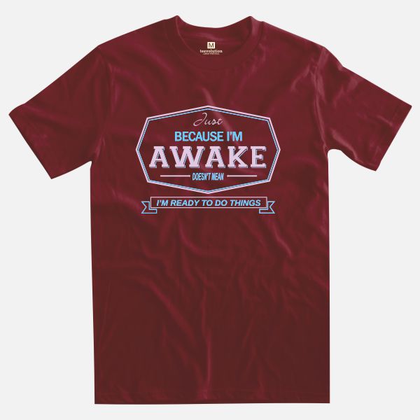 Awake burgundy t-shirt