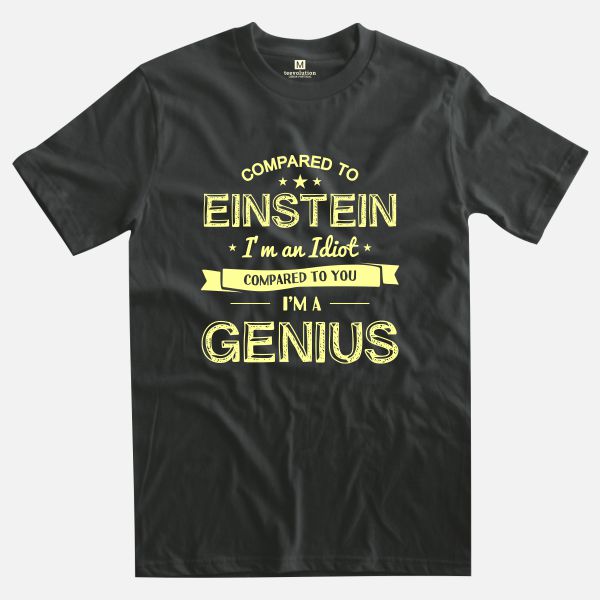 Einstein black t-shirt