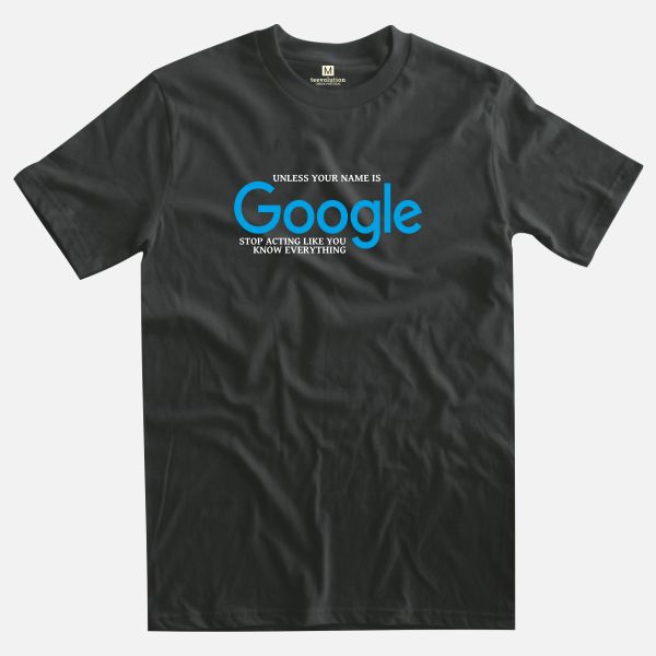 Google black t-shirt