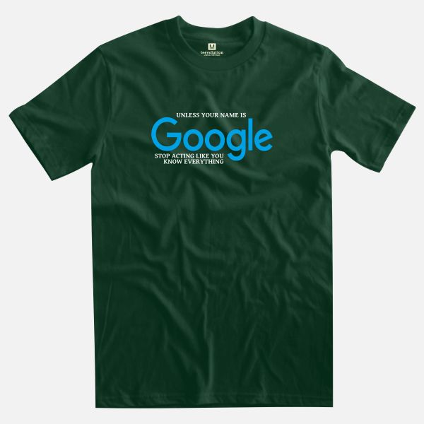 Google forest green t-shirt