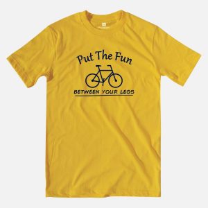 Put the fun heather mustard t-shirt