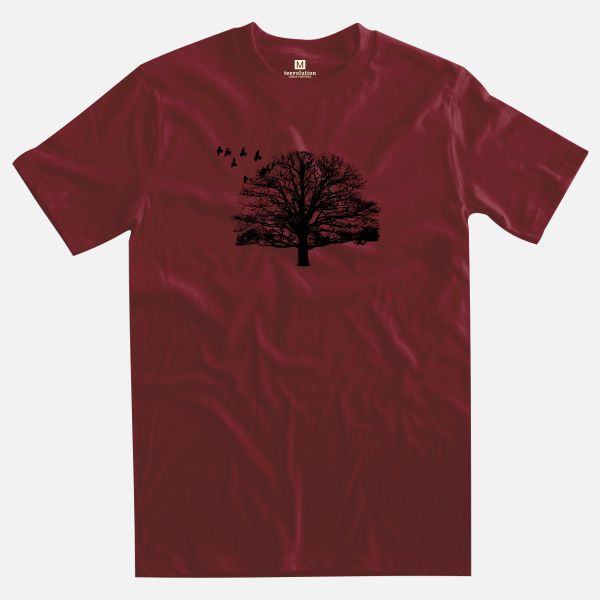Tree burgundy t-shirt