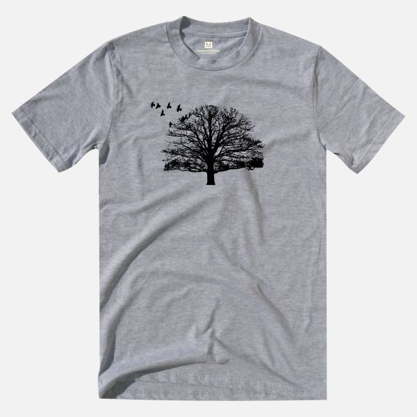 Tree heather grey t-shirt
