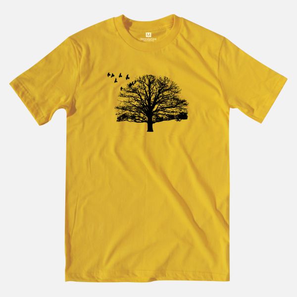 Tree heather mustard t-shirt