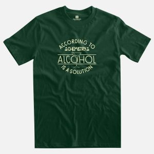 according to chemistry forest green t-shirt