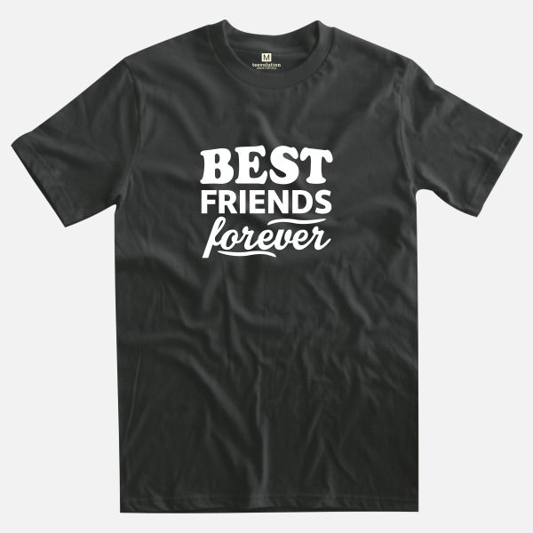 best friends forever black t-shirt