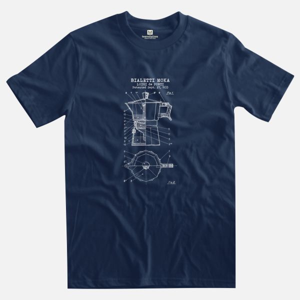 bialetti navy blue t-shirt
