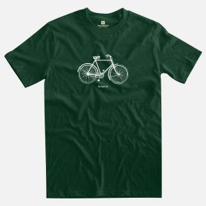 bicycle forest green t-shirt
