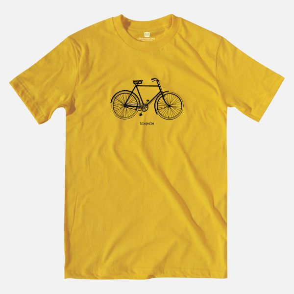 bicycle heather mustar t-shirt