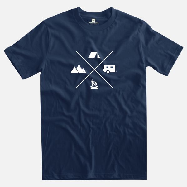 camping navy t-shirt