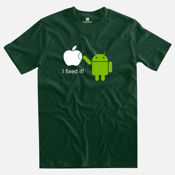i fixed it forest green t-shirt