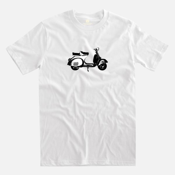 scooter white t-shirt