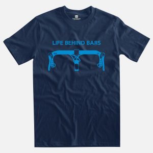 Life behind bars navy blue t-shirt