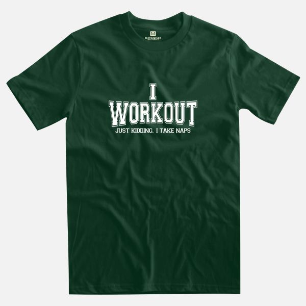 Workout forest green t-shirt