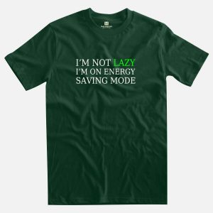 lazy forest green t-shirt